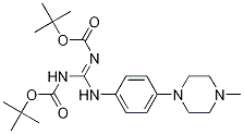 (Z)-tert-butyl (tert-butoxycarbonylaMino)(4-(4-Methylpiperazin-1-yl)phenylaMino)MethylenecarbaMate 化学構造式