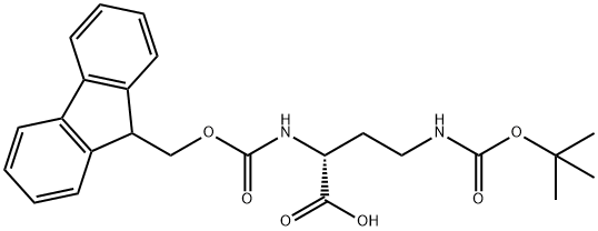 FMOC-D-DAB(FMOC)-OH Struktur