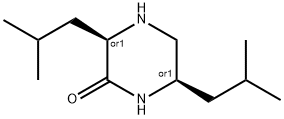 Piperazinone, 3,6-bis(2-methylpropyl)-, cis- (9CI) Struktur