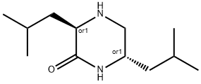 Piperazinone, 3,6-bis(2-methylpropyl)-, trans- (9CI) Structure