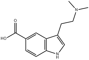 3-[2-(Dimethylamino)-ethyl]-5-indolecarboxylic acid 结构式