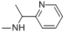 N-メチル-N-(1-ピリジン-2-イルエチル)アミン 化学構造式