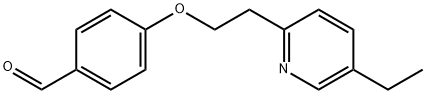 4-[2-(5-乙基-2-吡啶基)乙氧基]苯甲醛, 114393-97-4, 结构式