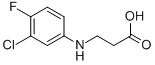 B-ALANINE, N-(3-CHLORO-4-FLUOROPHENYL)- Structure