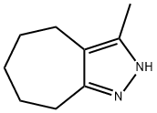 Cycloheptapyrazole,  2,4,5,6,7,8-hexahydro-3-methyl- 化学構造式