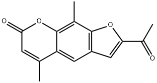 4,8-dimethyl-5'-acetylpsoralen 结构式