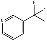 Pyridine,3-(1,1-difluoroethyl)-(9CI) Structure