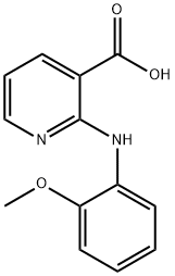 2-[(2-甲氧苯基)氨基]烟酸 结构式