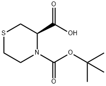(R)-4-BOC-THIOMORPHOLINE-3-CARBOXYLIC ACID Structure