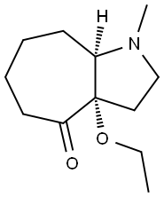 Cyclohepta[b]pyrrol-4(1H)-one, 3a-ethoxyoctahydro-1-methyl-, cis- (9CI) Structure