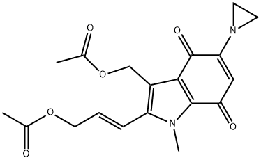 [(E)-3-[3-(乙酰氧基甲基)-5-氮丙啶- 结构式