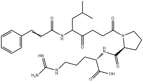 cinnamido-2-methyl-5-oxoheptanoyl-prolyl-arginine 结构式