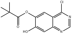 4-氯-7-羟基喹唑啉-6-基三甲基乙酸盐 结构式