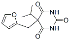 5-(2-フラニルメチル)-5-(1-メチルエチル)-2,4,6(1H,3H,5H)-ピリミジントリオン 化学構造式