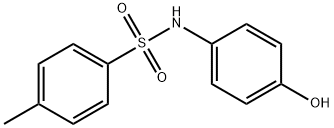 N-(4-ヒドロキシフェニル)-4-メチルベンゼンスルホンアミド 化学構造式