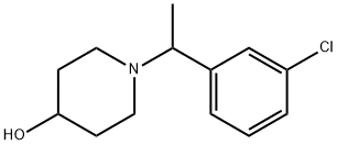 1-[1-(3-Chloro-phenyl)-ethyl]-piperidin-4-ol, 98+% C13H18ClNO, MW: 239.75 Struktur