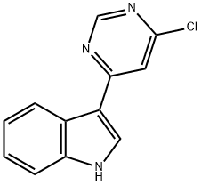 3-(6-氯-4-嘧啶基)-1H-吲哚, 1146080-38-7, 结构式