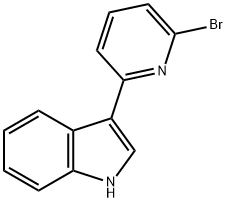 3-(6-溴-2-吡啶基)-1H-吲哚, 1146080-40-1, 结构式