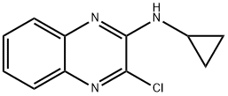 3-氯-N-环丙基-2-喹喔啉胺 结构式