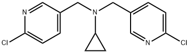 6-氯-N-[(6-氯-3-吡啶基)甲基]-N-环丙基-3-吡啶甲胺, 1146080-51-4, 结构式