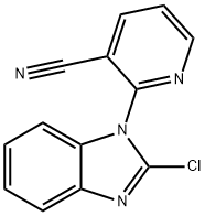 2-(2-Chloro-benzoiMidazol-1-yl)-nicotinonitrile, 98+% C13H7ClN4, MW: 254.68 Structure