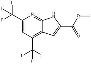 Methyl 4,6-bis(trifluoromethyl)-1H-pyrrolo[2,3-b]pyridine-2-carboxylate|4,6-双(三氟甲基)-1H-吡咯并[2,3-B]吡啶-2-羧酸甲酯
