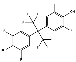 4,4'-(全氟丙烷-2,2-二基)双(2,6-二氟苯酚) 结构式