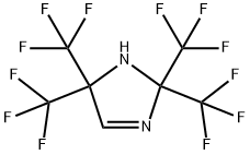 2,2,5,5-tetrakis(trifluoromethyl)-3-imidazoline 化学構造式