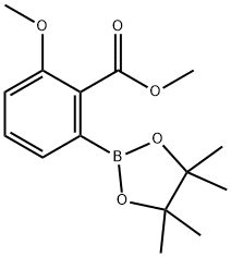 Methyl 2-methoxy-6-(tetramethyl-1,3,2-dioxaborolan-2-yl)benzoate Structure