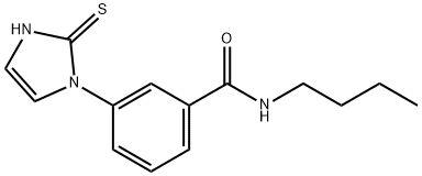 N-丁基-3-(2-硫烷基-1H-咪唑-1-基)苯甲酰胺, 1146290-03-0, 结构式