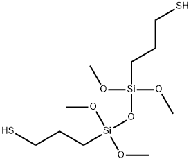 1-Propanethiol, 3,3-(1,1,3,3-tetramethoxy-1,3-disiloxanediyl)bis- 结构式