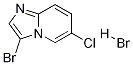 3-溴-6-氯咪唑并[1,2-A]吡啶氢溴酸盐 结构式