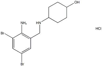 4-((2-Amino-3,5-dibromobenzyl)amino)cyclohexan-1-ol hydrochloride, 1146648-86-3, 结构式