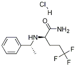 (R)-5,5,5-trifluoro-2-((R)-1-phenylethylaMino)pentanaMide (Hydrochloride) 结构式