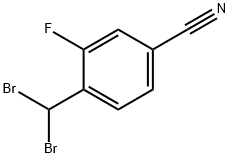 4-(二溴甲基)-3-氟苄腈,1146699-62-8,结构式
