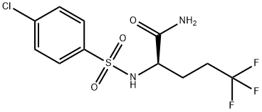 PentanaMide, 2-[[(4-chlorophenyl)sulfonyl]aMino]-5,5,5-trifluoro-, (2R)-|(R)-2-(4-氯苯)-5,5,5-三氟戊酰胺