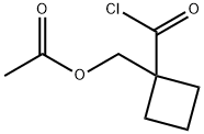 Cyclobutanecarbonyl chloride, 1-[(acetyloxy)methyl]- (9CI) Struktur