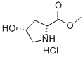 D-Proline, 4-hydroxy-, methyl ester, hydrochloride (1:1), (4R)- Struktur