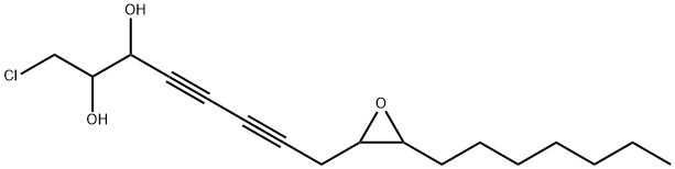 1-chloro-9,10-epoxy-4,6-heptadecadiyne-2,3-diol 结构式