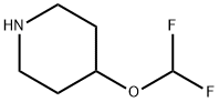 4-Difluoromethoxy-piperidine Struktur