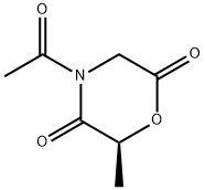 2,5-Morpholinedione, 4-acetyl-6-methyl-, (S)- (9CI) Struktur