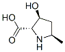 D-Proline, 3-hydroxy-5-methyl-, (2alpha,3beta,5beta)- (9CI),114717-07-6,结构式