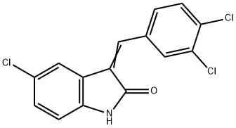 5-chloro-3-(3,4-dichlorobenzylidene)-oxindole Structure