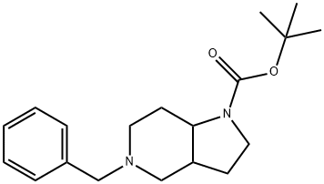 tert-butyl 5-benzyloctahydro-1H-pyrrolo[3,2-c]pyridine-1-carboxylate Struktur