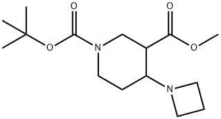 1-tert-Butyl 3-methyl 4-(azetidin-1-yl)piperidine-1,3-dicarboxylate|1-(叔丁基) 3-甲基 4-(氮杂环丁烷-1-基)哌啶-1,3-二羧酸