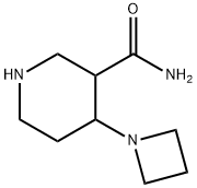 4-(Azetidin-1-yl)piperidine-3-carboxamide Struktur