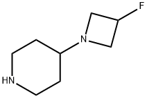 4-(3-FLUOROAZETIDIN-1-YL)PIPERIDINE 结构式