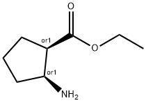 CIS-2-アミノシクロペンタンカルボン酸エチル 化学構造式