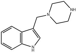 3-(Piperazin-1-ylmethyl)-1H-indole Structure