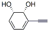 3,5-Cyclohexadiene-1,2-diol, 3-ethynyl-, (1S,2R)- (9CI) 结构式